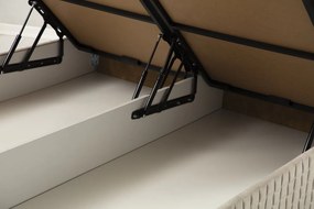 Single Mattress, Base &amp; Headboard Safir Set 120 x 200 v2 - Brown Brown