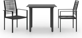 vidaXL Σετ Τραπεζαρίας Κήπου 3 Τεμαχίων