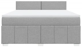 ΚΡΕΒΑΤΙ BOXSPRING ΜΕ ΣΤΡΩΜΑ ΑΝΟΙΧΤΟ ΓΚΡΙ 180X200 ΕΚ. ΥΦΑΣΜΑΤΙΝΟ 3287140