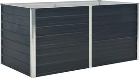 VidaXL Ζαρντινιέρα Ψηλή Ανθρακί 160x80x77 εκ. από Γαλβανισμένο Χάλυβα