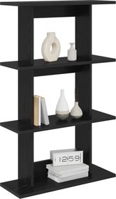 vidaXL Ράφι Τοίχου Επιτοίχιο Μαύρη Δρυς 56 x 20 x 90 εκ