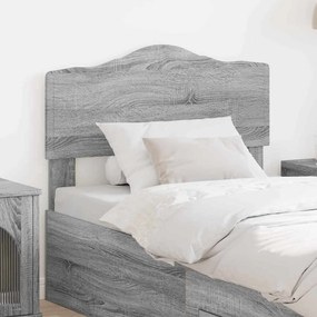 vidaXL Κεφαλάρι Γκρίζο Σονομα 80 cm Επεξεργασμένο ξύλο