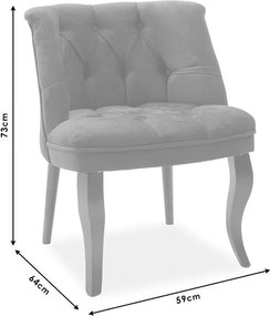 Πολυθρόνα Loreta βελούδο κεραμιδί-καρυδί 59x64x73εκ 59x64x73 εκ.