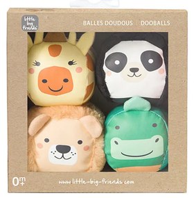Λούτρινα Ζωάκια (Σετ 4τμχ) Baby To Love Dooballs Jungle