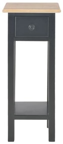 vidaXL Τραπεζάκι Βοηθητικό Μαύρο 27 x 27 x 65,5 εκ. Ξύλινο
