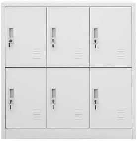 vidaXL Φοριαμοί 5 τεμ. Ανοιχτό Γκρι 90 x 45 x 92,5 εκ. Ατσάλινοι