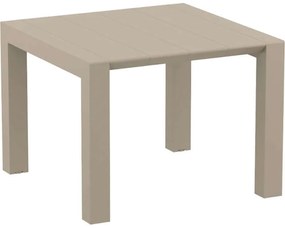 Τραπέζι VEGAS Dove Grey PP 100x100/140x75cm
