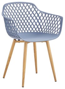 Vavel Grey Πολυθρόνα Μέταλλο/PP 61x50x83cm