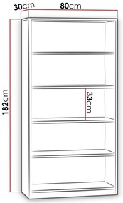 Βιβλιοθήκη Rack-Μήκος: 40 εκ.-Mauro