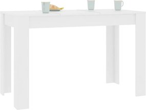 vidaXL Τραπεζαρία Λευκή 120 x 60 x 76 εκ. από Επεξ. Ξύλο