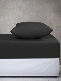 Σεντόνι ANTHRACITE MONOCHROME Σεντόνι μονό με λάστιχο: 100 x 200+30 εκ.