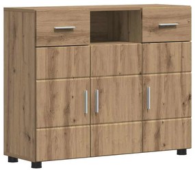 vidaXL Πλαϊνό γραφείο με συρτάρι artisan δρυς 88.5 x 30.5 x 73 εκ