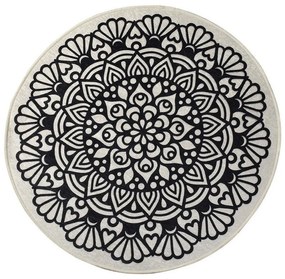 Πατάκι Μπάνιου Kozzy 359CHL4140 Black L'essentiel Maison 100Χ100 Πολυέστερ