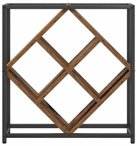 vidaXL Ράφι Κρασιού Παλαιό ξύλο 51 x 18 x 52.5 εκ. Επεξεργασμένο ξύλο