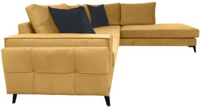 Γωνιακός καναπές Siena-Moustardi-Αριστερή