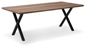 Τραπέζι Jeremy Megapap Mdf - μεταλλικό χρώμα καρυδί 200x100x75εκ.-GP038-0008,2