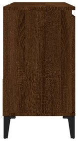 Ντουλάπι Μπάνιου Καφέ Δρυς 65x33x60 εκ. Επεξεργασμένο Ξύλο - Καφέ