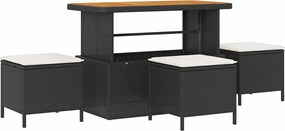 vidaXL Σετ Καναπέ Κήπου 14 pcs Μαύρο συνθετικό ρατάν