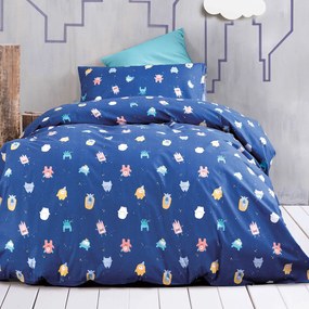 Σεντόνια Μονά (Σετ) Rythmos Kids Busters Μπλε ΧΩΡΙΣ ΛΑΣΤΙΧΟ 160x260