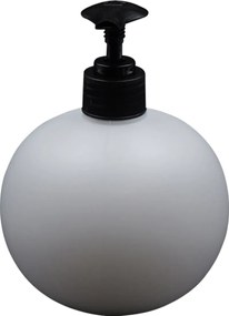 Επιτραπέζιο Πλαστικό Dispenser 600ml σε 3 Χρώματα και Σφαιρικό Σχέδιο - Άσπρο