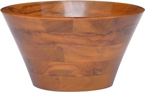vidaXL Νιπτήρας Ø40 x 20 εκ. από Μασίφ Ξύλο Teak