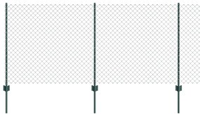 Τείχος και Πόστ Πράσινο 1 x 10 m Ατσάλι