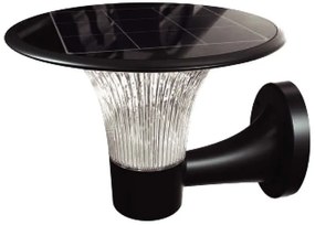 V-TAC  LED ηλιακό φωτιστικό επιτοίχιο 15W 4000K+6000K με μαύρο σώμα και ανιχνευτή SKU: 23004