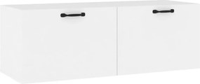 vidaXL Ντουλάπι Τοίχου άσπρο 100x36,5x35 εκ. από Επεξεργασμένο Ξύλο