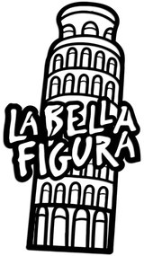 Διακοσμητικό Τοίχου Bella Figura 891TNL3465 32x60cm Black Wallity Μέταλλο