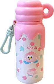 Παιδικό παγούρι-θερμός με κούπα - 420ml - 340908 - Pink