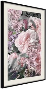 Αφίσα - Floral Life - 20x30 - Μαύρο - Με πασπαρτού