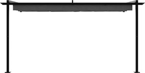 vidaXL Κιόσκι Ανθρακί 400 x 300 x 200 εκ Πολυεστέρας