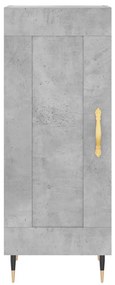 vidaXL Ντουλάπι Γκρι Σκυροδέματος 34,5x34x90 εκ. Επεξεργασμένο Ξύλο