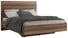 Κρεβάτι (Για Στρώμα 160x200cm) Oryana 0258271 206x171x162cm Walnut Queen Size