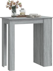 vidaXL Τραπέζι Μπαρ με Ράφια Sonoma Δρυς 102x50x103,5εκ. Επεξεργ. Ξύλο