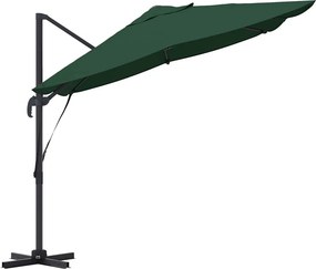 vidaXL Ομπρέλα ηλίου Πράσινο 351 x 250 x 260 εκ