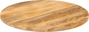 vidaXL Επιφάνεια Τραπεζιού Στρογγυλή Ø80x2,5εκ Μασίφ Ξύλο Μάνγκο