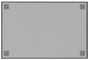 vidaXL Πίνακας Επιτοίχιος Μαγνητικός Μαύρος 60 x 40 εκ. Ψημένο Γυαλί