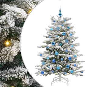 vidaXL Τεχνητό Χριστουγεννιάτικο Δέντρο με Άξονα Λευκό 150 cm