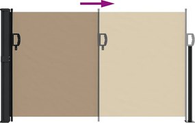 vidaXL Σκίαστρο Πλαϊνό Συρόμενο Taupe 117 x 300 εκ.