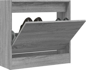 vidaXL Παπουτσοθήκη Γκρι Sonoma 60x21x57 εκ. από Επεξεργ. Ξύλο