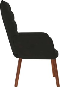 vidaXL Πολυθρόνα Relax Μαύρη Βελούδινη