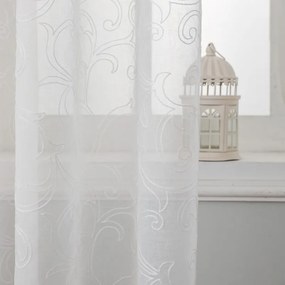 Κουρτίνα (140x270) Με Τρουκς Whitegg K0159 Λευκό