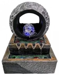 Διακοσμητικό Συντριβάνι Feng Shui με LED Φωτισμό 21x15x27cm DX1942