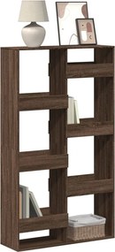 vidaXL Βιβλιοθήκη Καφέ Δρυς 100x33x175 εκ. από Επεξεργασμένο Ξύλο