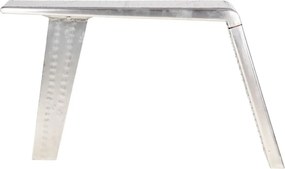 vidaXL Γραφείο Aviator Ασημί 112 x 50 x 76 εκ. Μεταλλικό