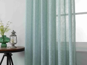 Κουρτίνα Με Τρέσα Ημιδιάφανη 270x300cm Πετρόλ 6023-11