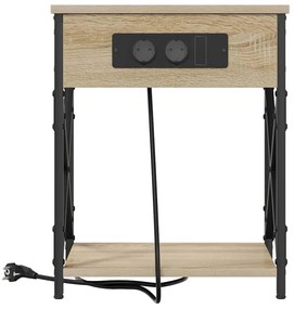 vidaXL Κομοδίνο Sonoma Δρυς 41 x 31 x 51 εκ. Επεξεργασμένο ξύλο