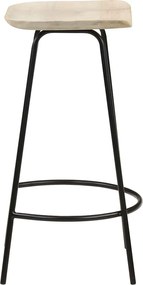 vidaXL Σκαμπό Μπαρ 2 τεμ. από Μασίφ Ξύλο Μάνγκο