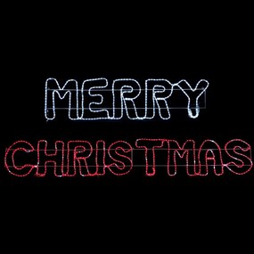 Φωτοσωλήνας Merry Christmas 936 Led X0893632219 160x40,5/123,7x40,5+150cm Red-White Aca